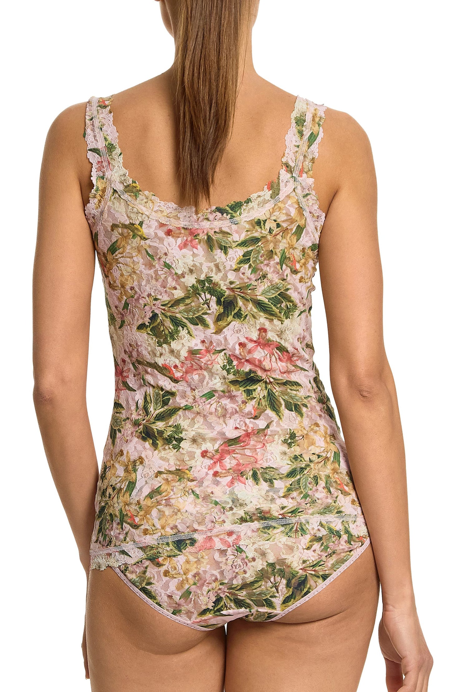 Printed Signature Lace Classic Cami French Garden
