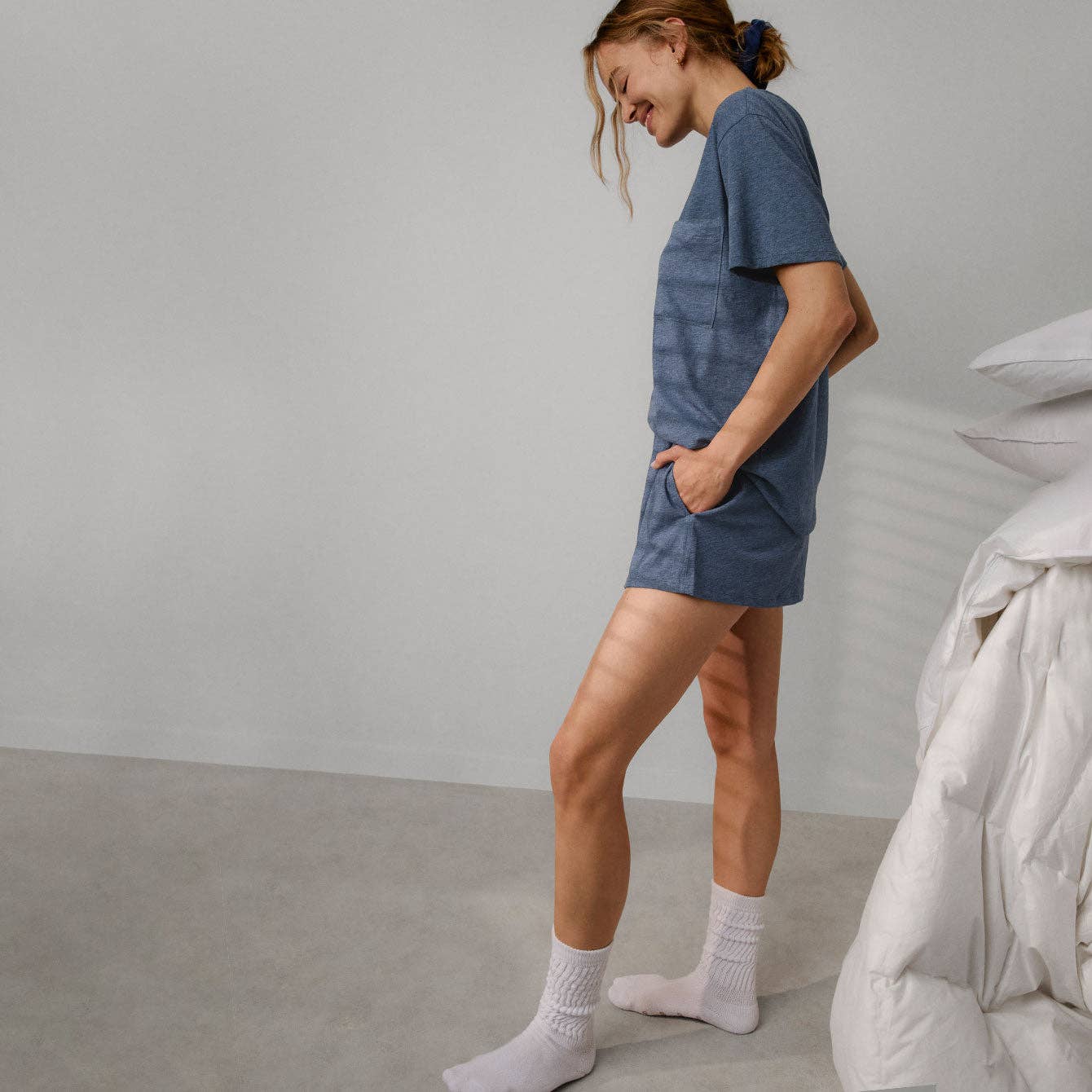 Organic Pima Tee Short Set