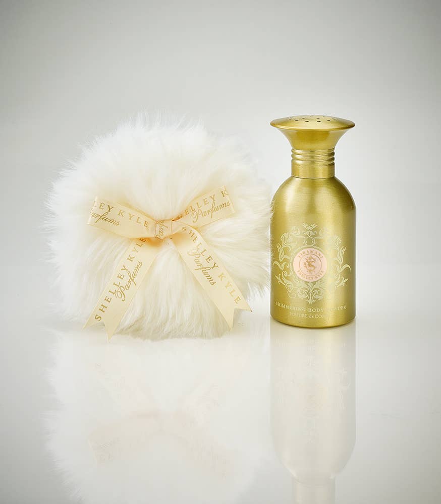 Shelley Kyle -Tiramani Shimmer Powder Gift Box Set, 4ounces. -Available at LaSource in Darien
