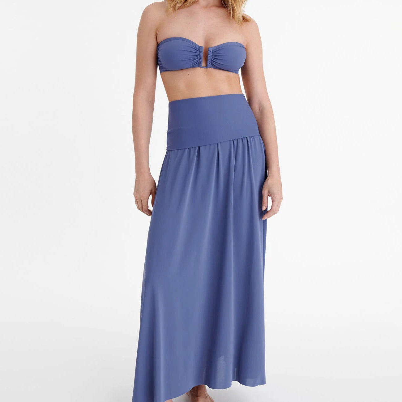 Oda Long Bustier Dress in Sirene