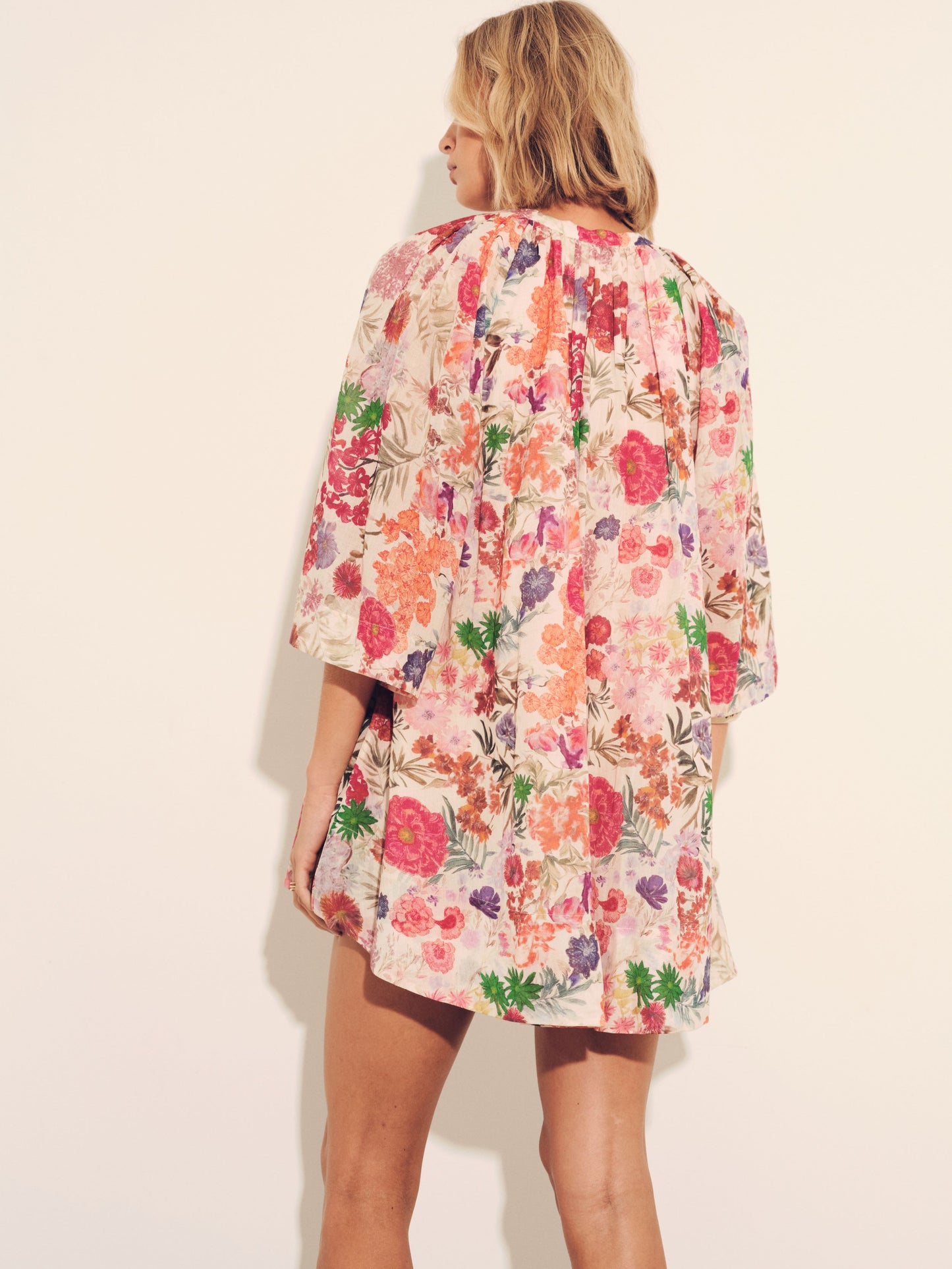 Amala Dress in Floral Pink