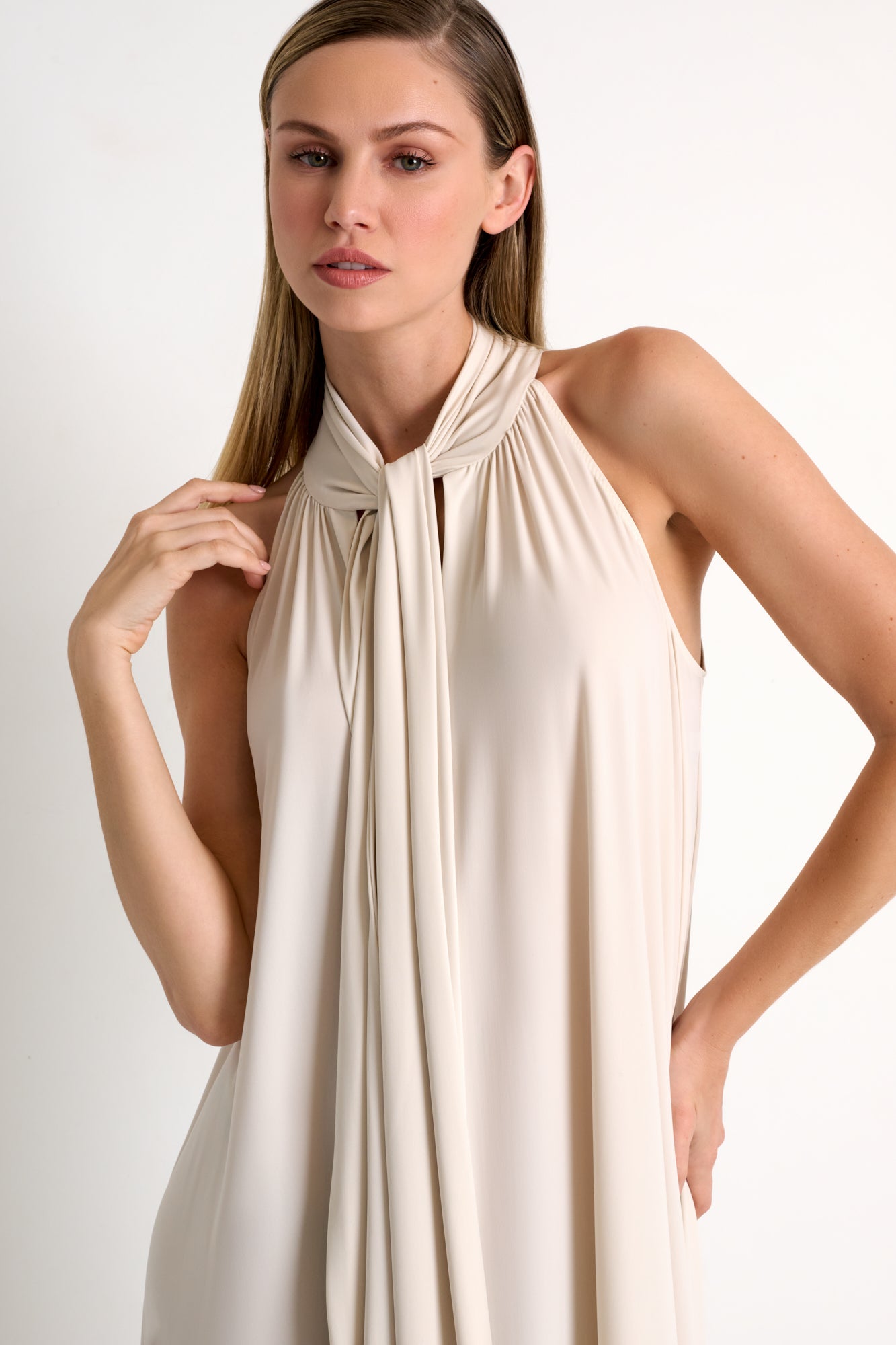 Elisabeth Maxi Halter Dress