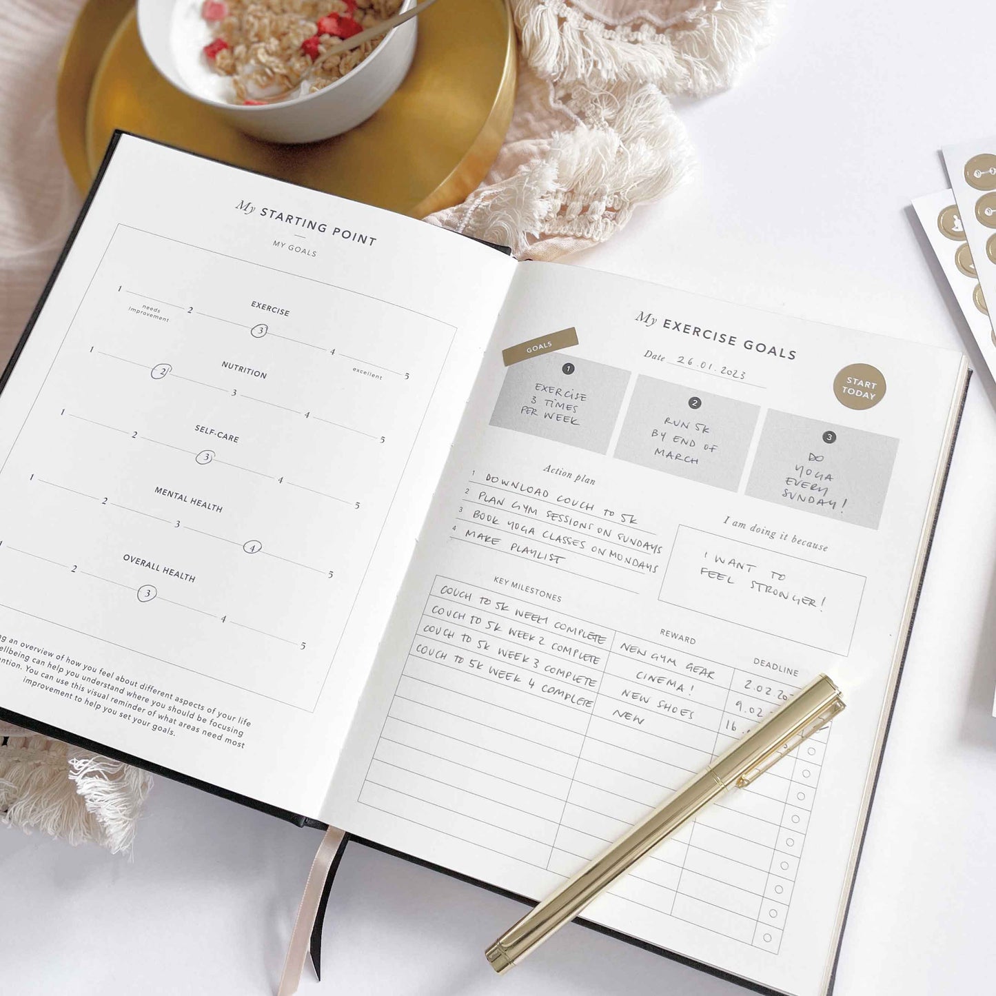 My Daily Fitness Planner | Workout and Meal Planner available at LaSource in Darien