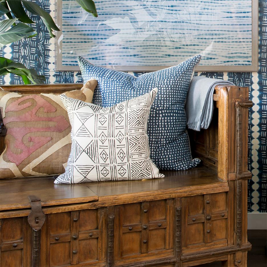 Arrows Indigo Pillow