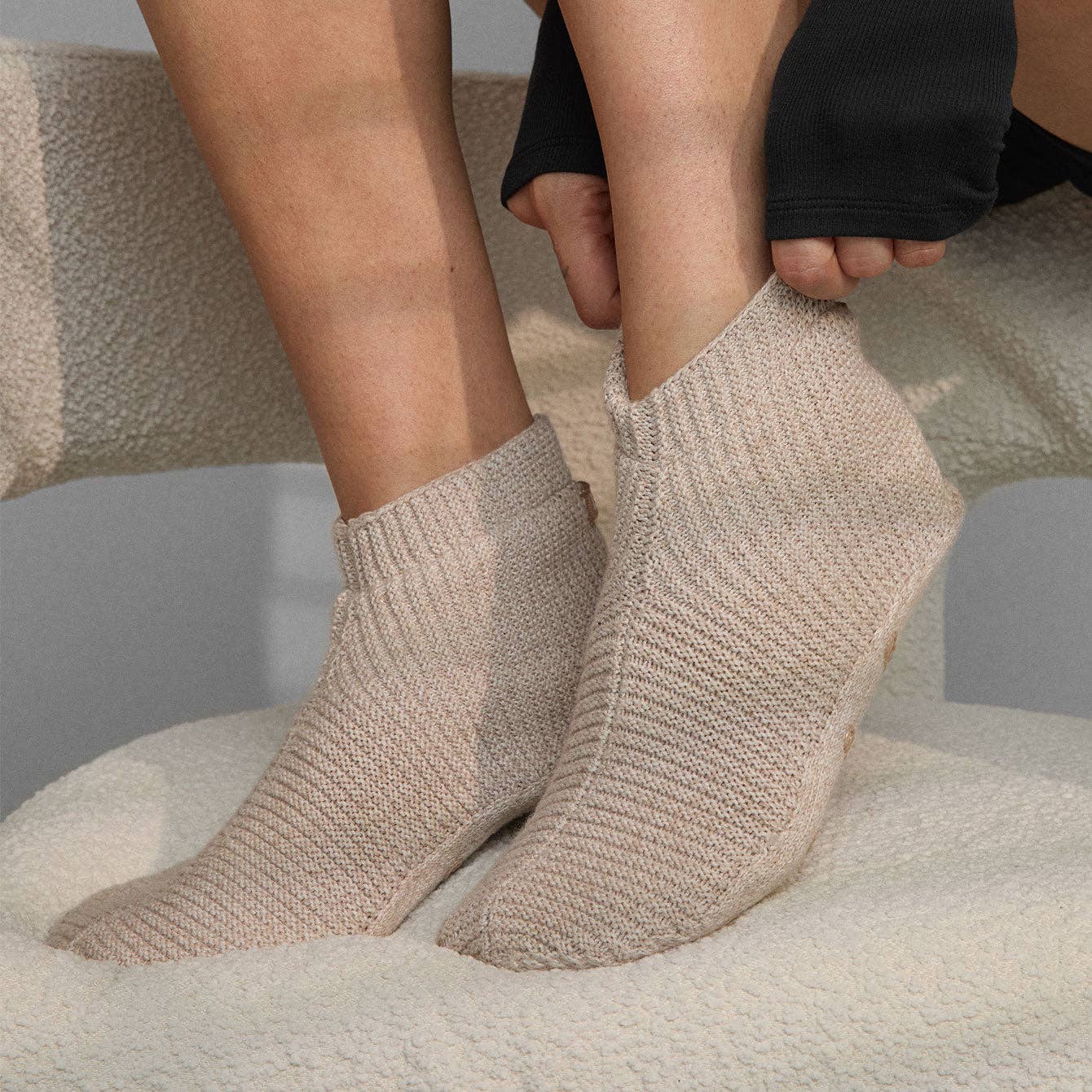 Cozy Cotton Silk Slipper Socks