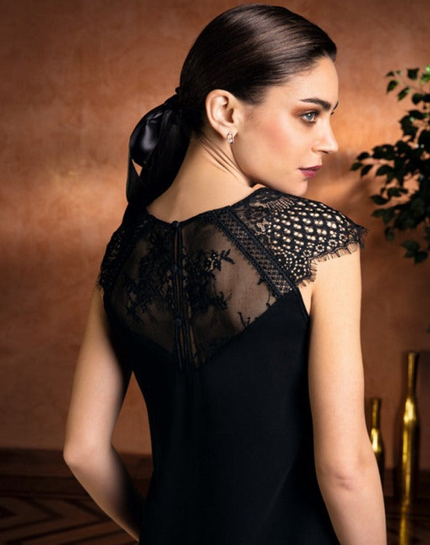 Lise Charmel Feerie Couture RTW Top in black at LaSource in Darien