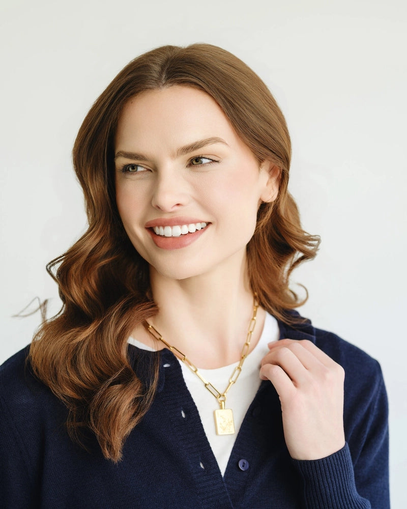 Bam Bird Mahjong Paperclip Necklace