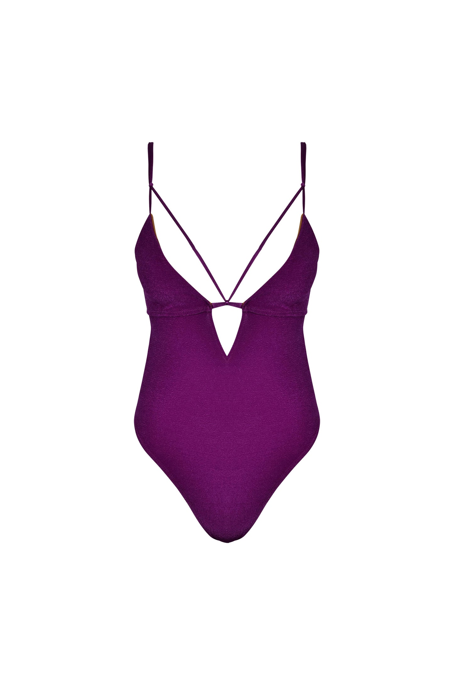 IBIZA Terry Purple Swimsuit, available at LaSource in Darien