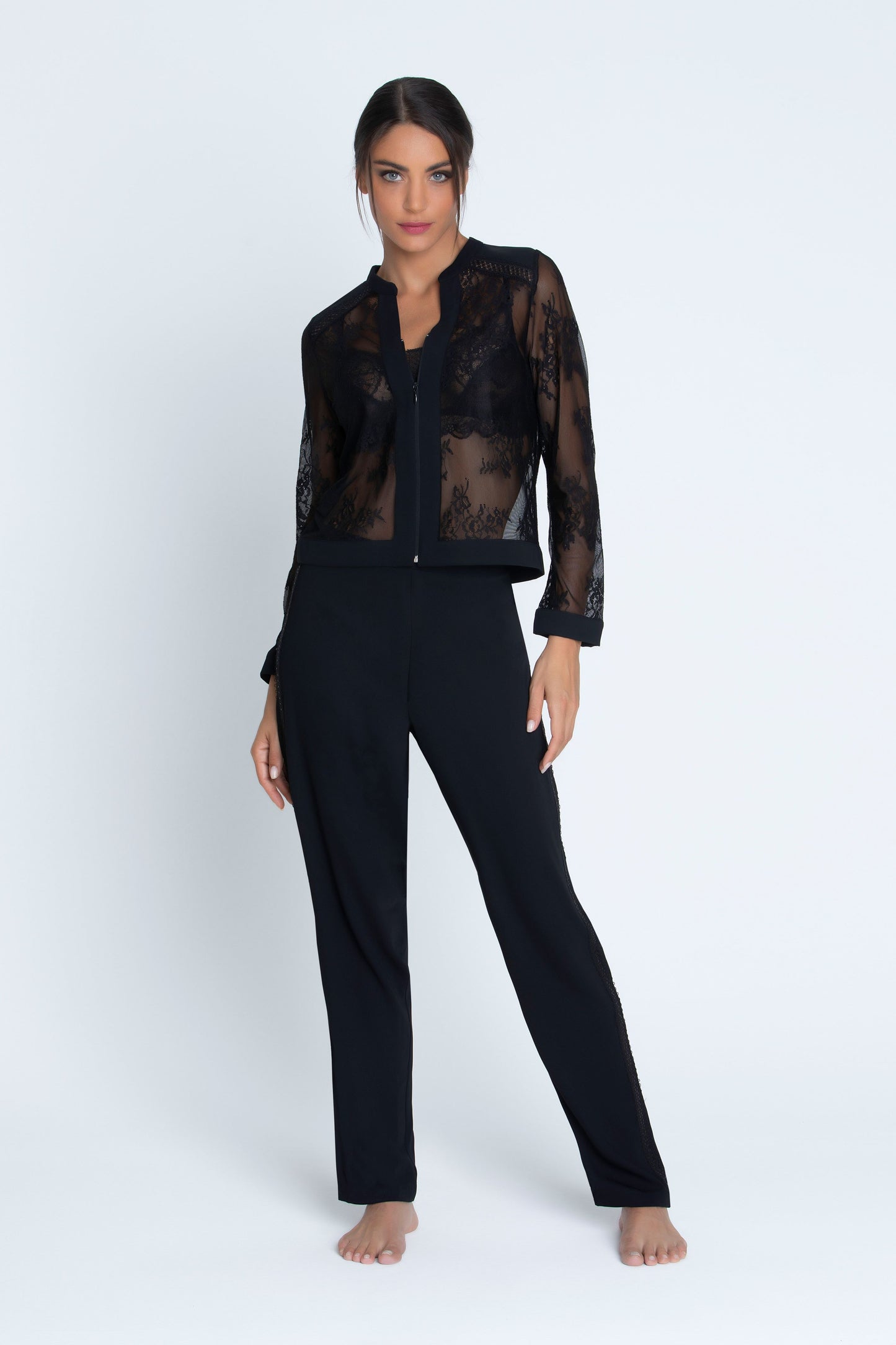 Lise Charmel Feerie Couture Pajama Pant in black at LaSource in Darien