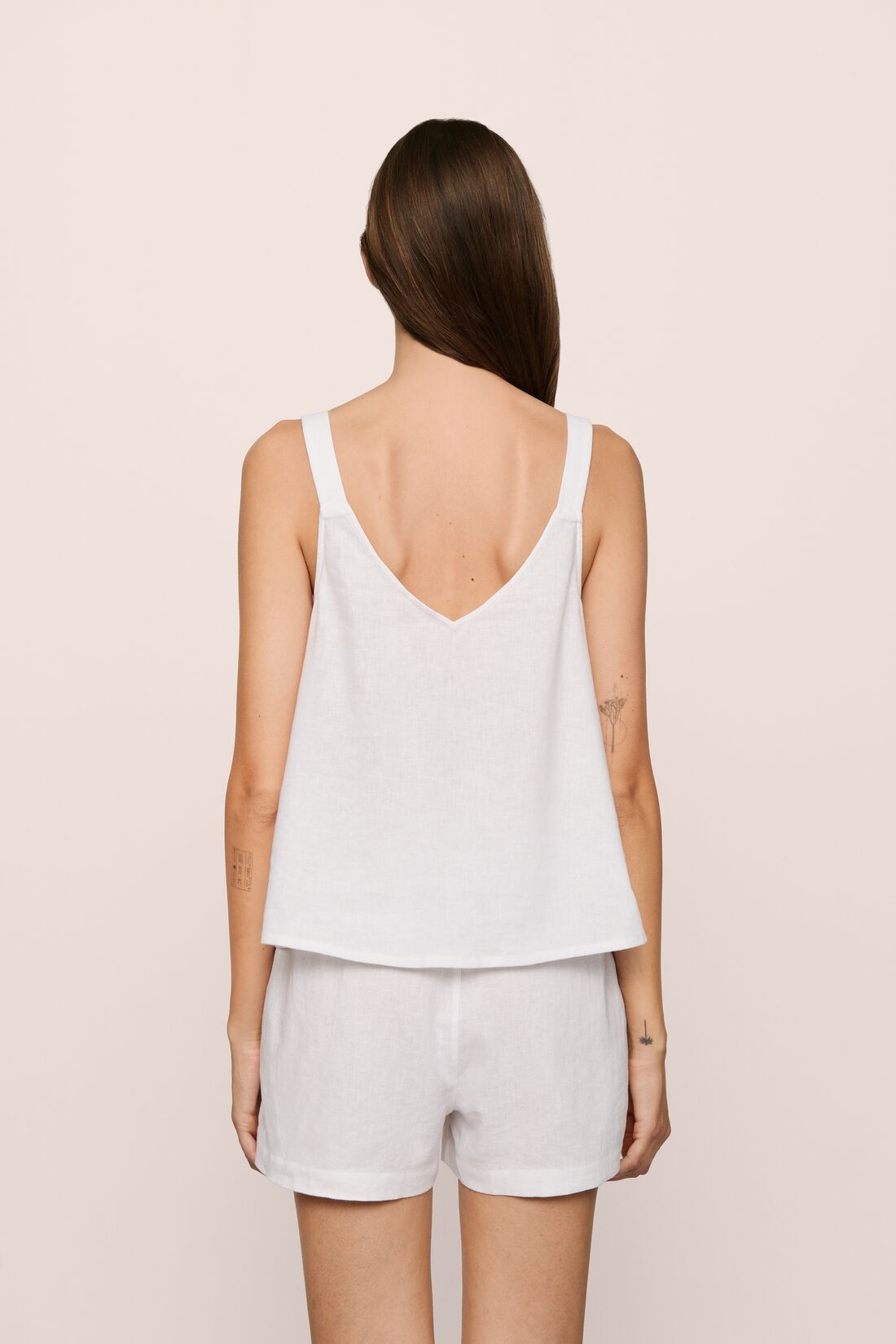 Linen Blend V-Neck Cami