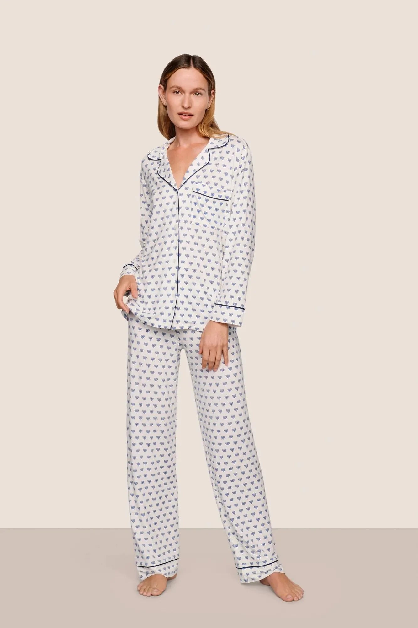 Gisele Hannukah Printed Long PJ Set
