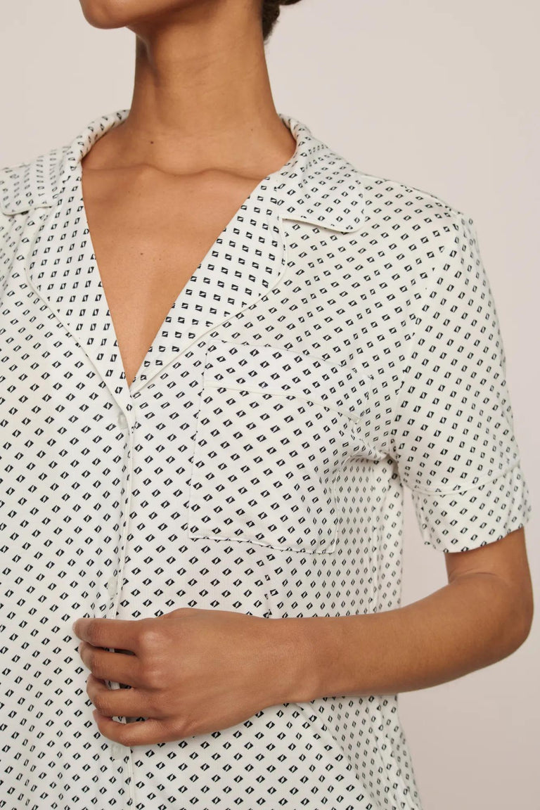 Gisele Printed Short Sleeve PJ Set
