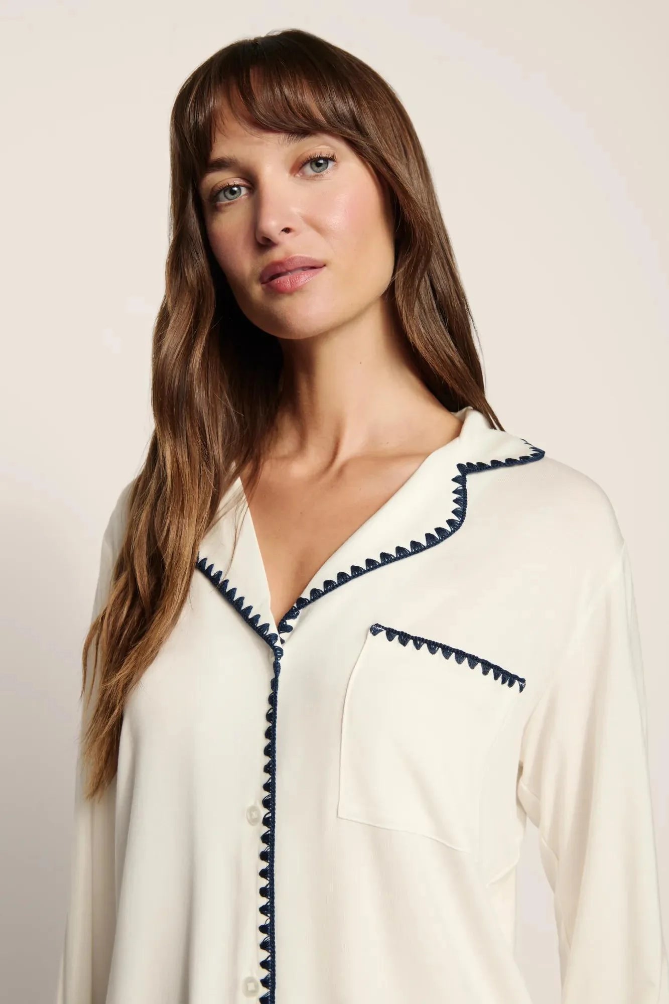 Frida Whipstitch Long PJ Set