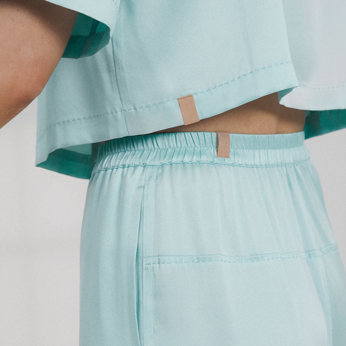 Washable Silk High Rise Pant Set