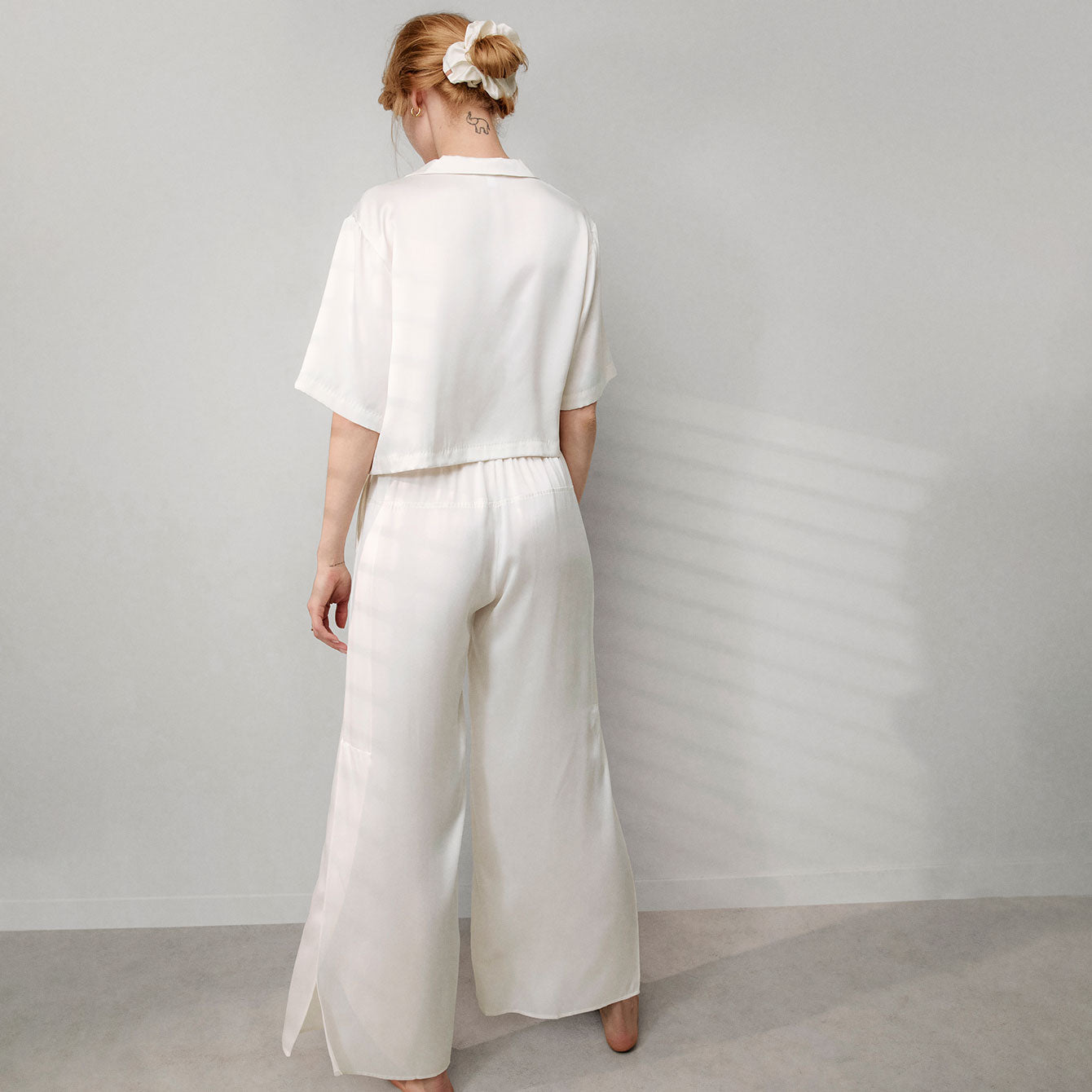 Washable Silk High Rise Pant Set