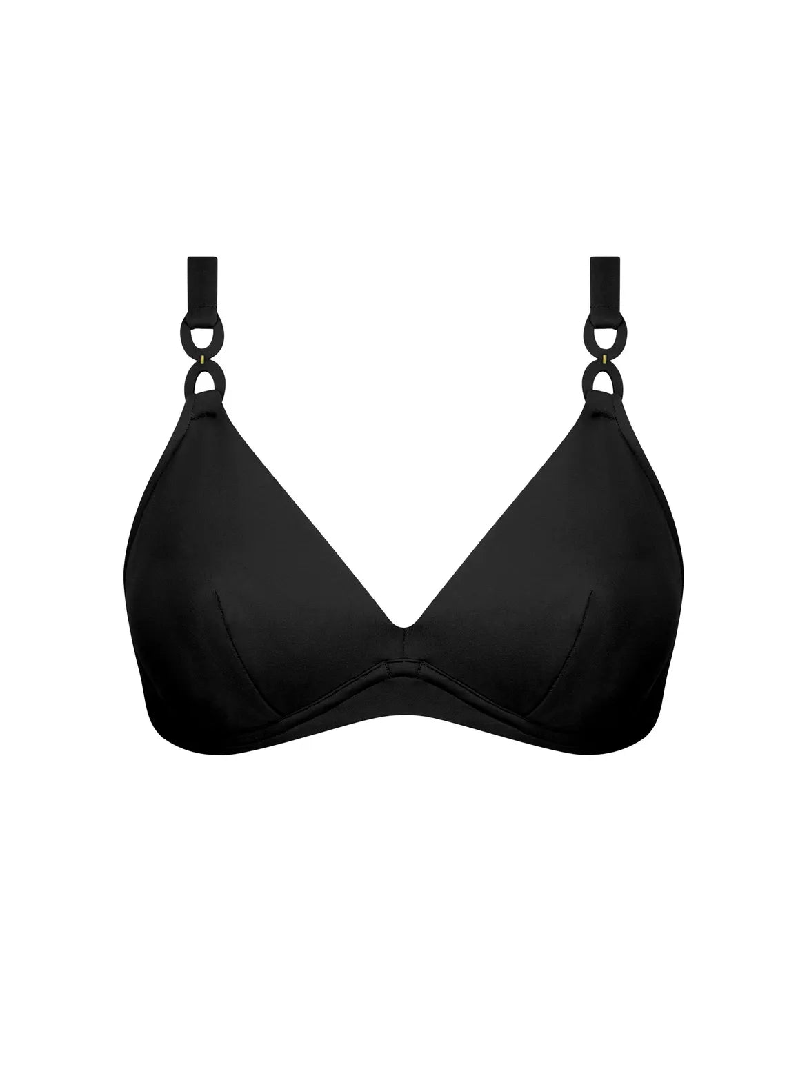 Lise Charmel Grace Infinie Triangle Contour Underwire Swim Top in black, available at LaSource in Darien