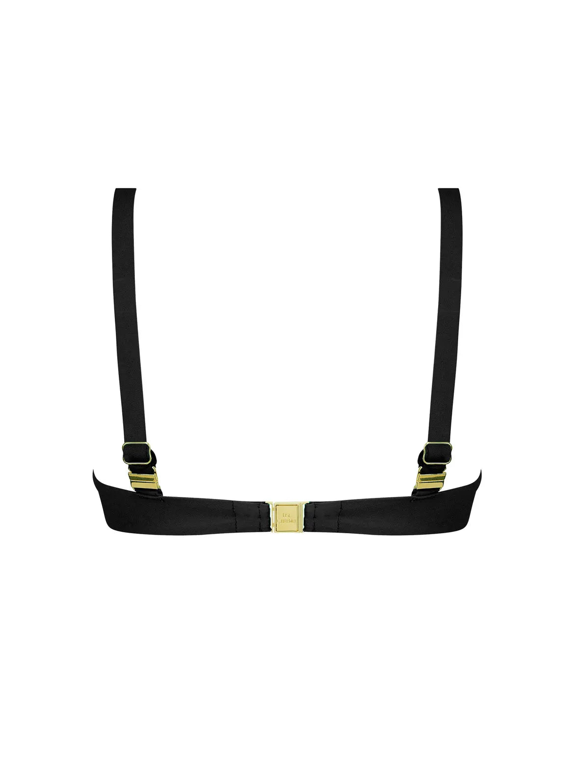 Lise Charmel Grace Infinie Triangle Contour Underwire Swim Top in black, available at LaSource in Darien