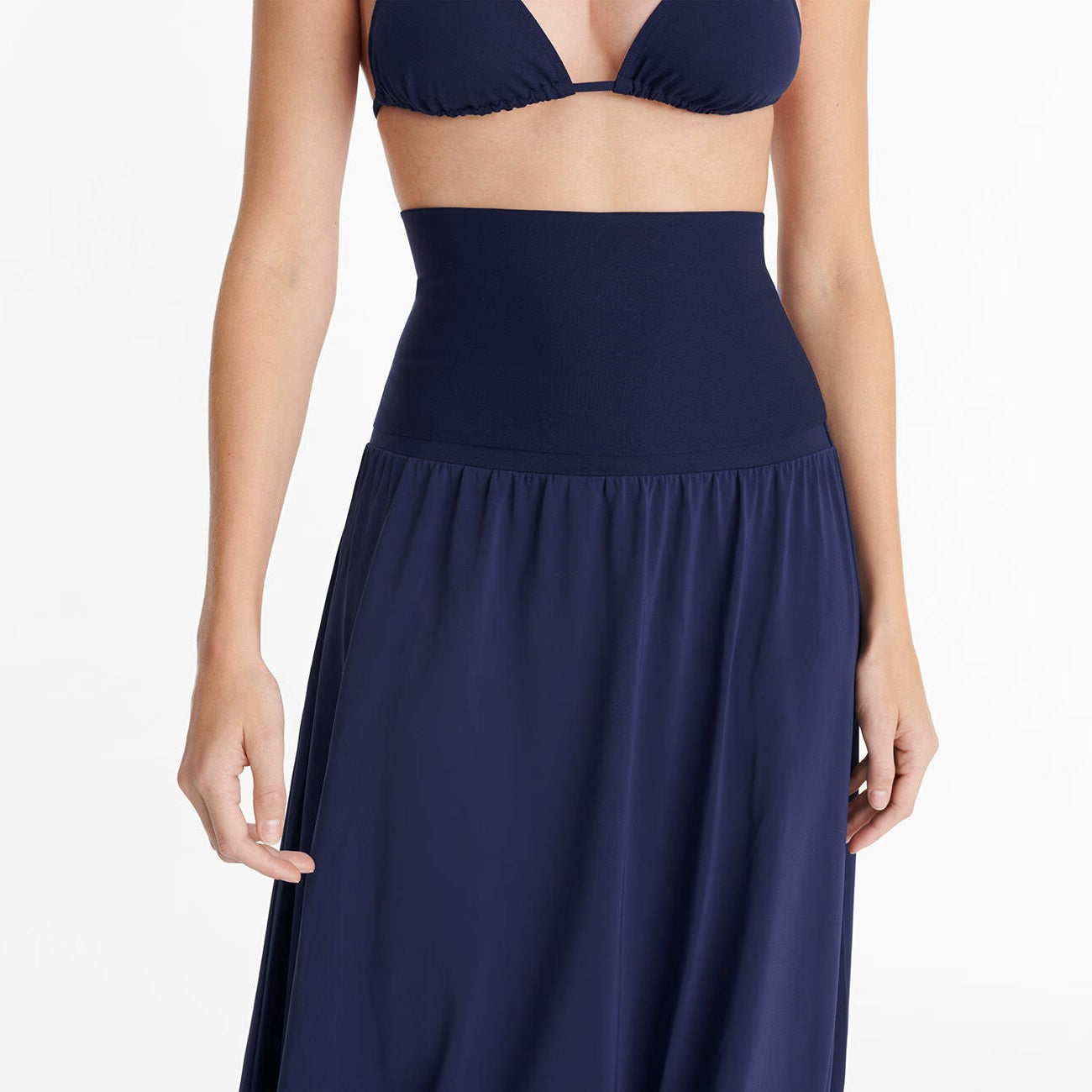 Oda Long Bustier Dress in Nautique