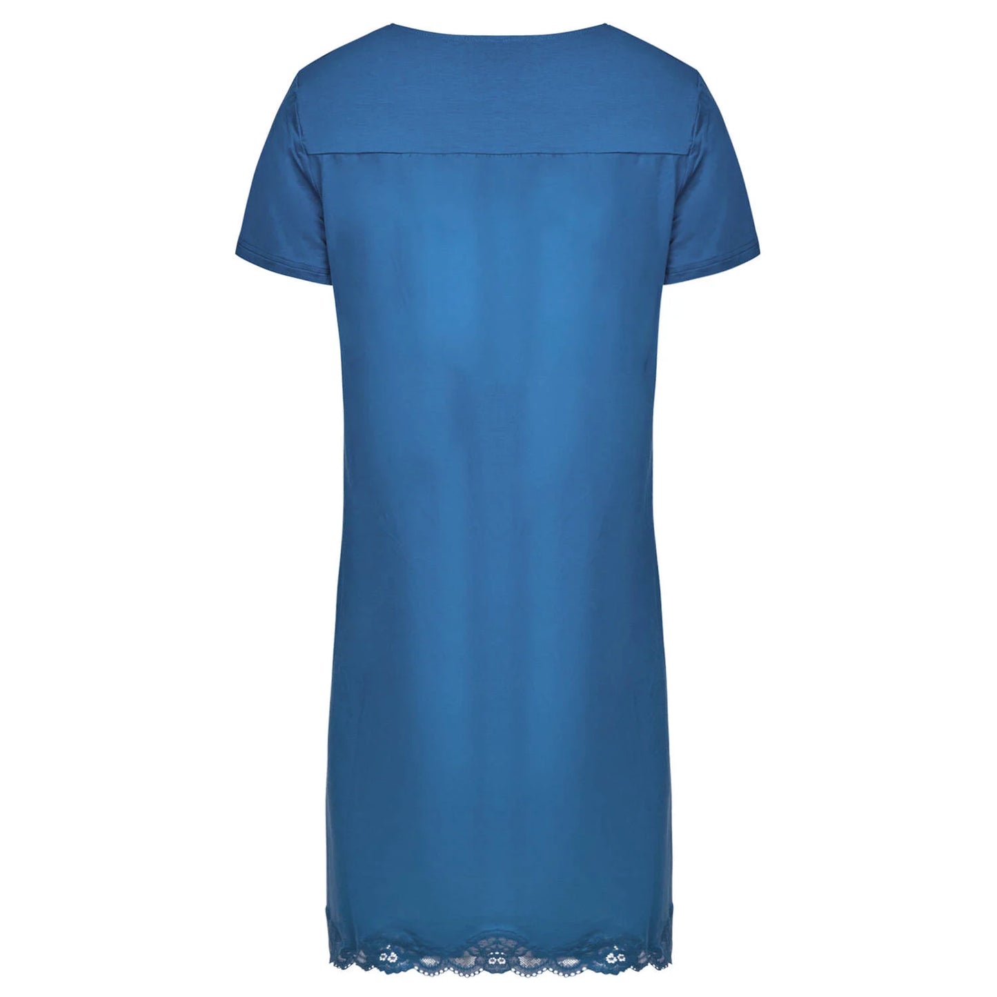 Antigel Simply Perfect Short Sleeve Nightie in blue, available at LaSource in Darien