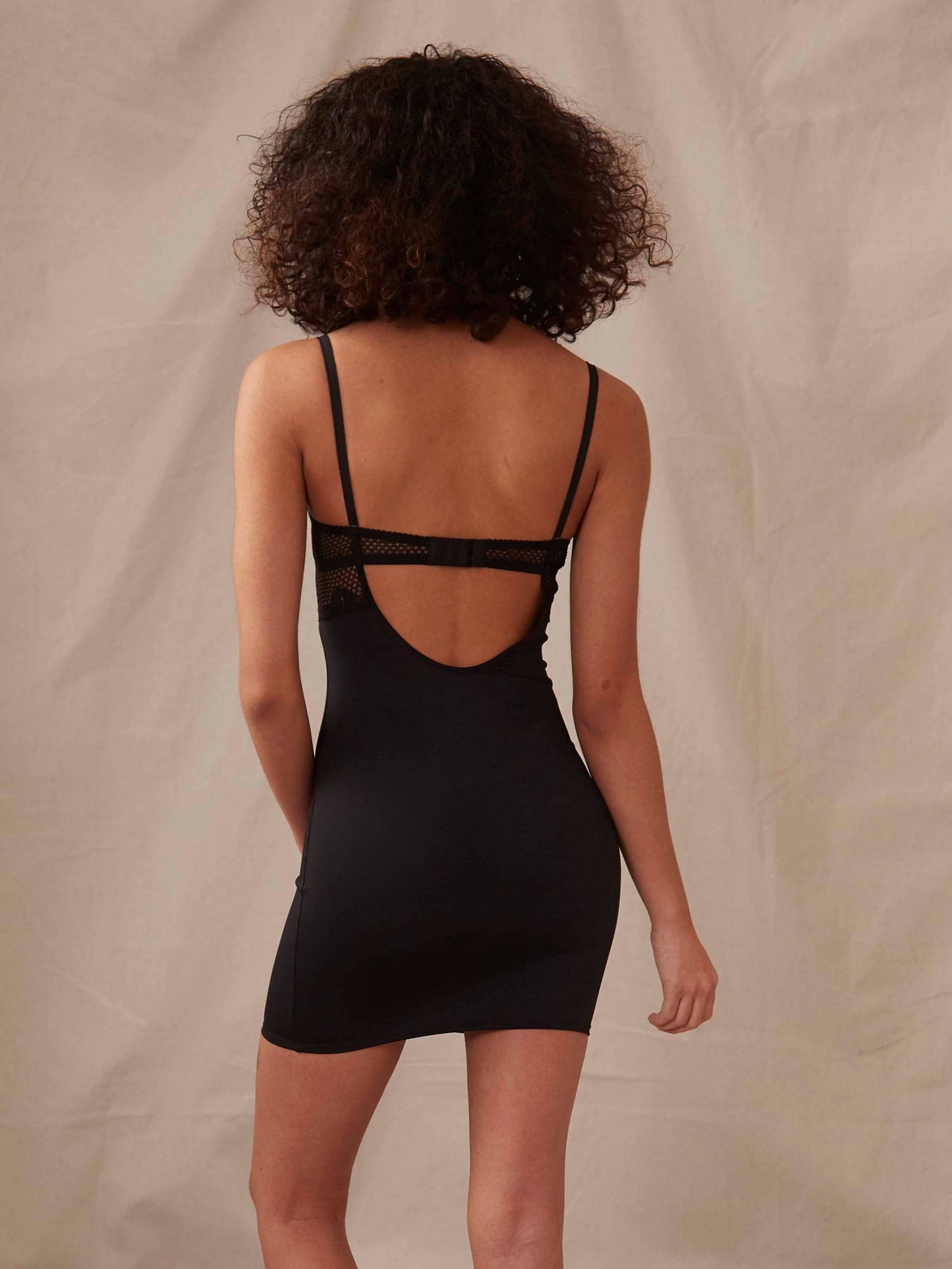 Timpa Lingerie - Alice Slip Dress in Black, available at LaSource in Darien