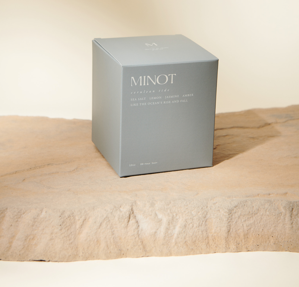 Minot - Cerulean Tide Candle, available at LaSource in Darien