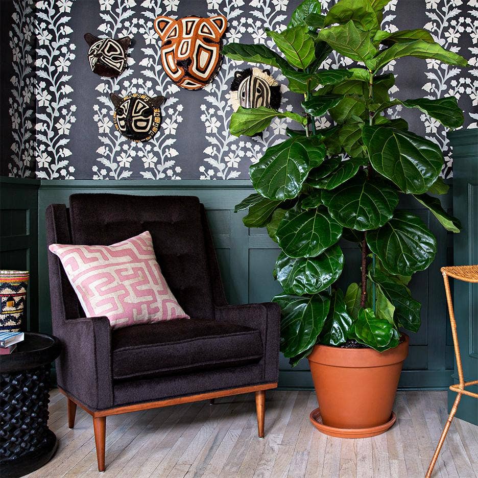 Terracotta Classic Kuba Cloth Pillow