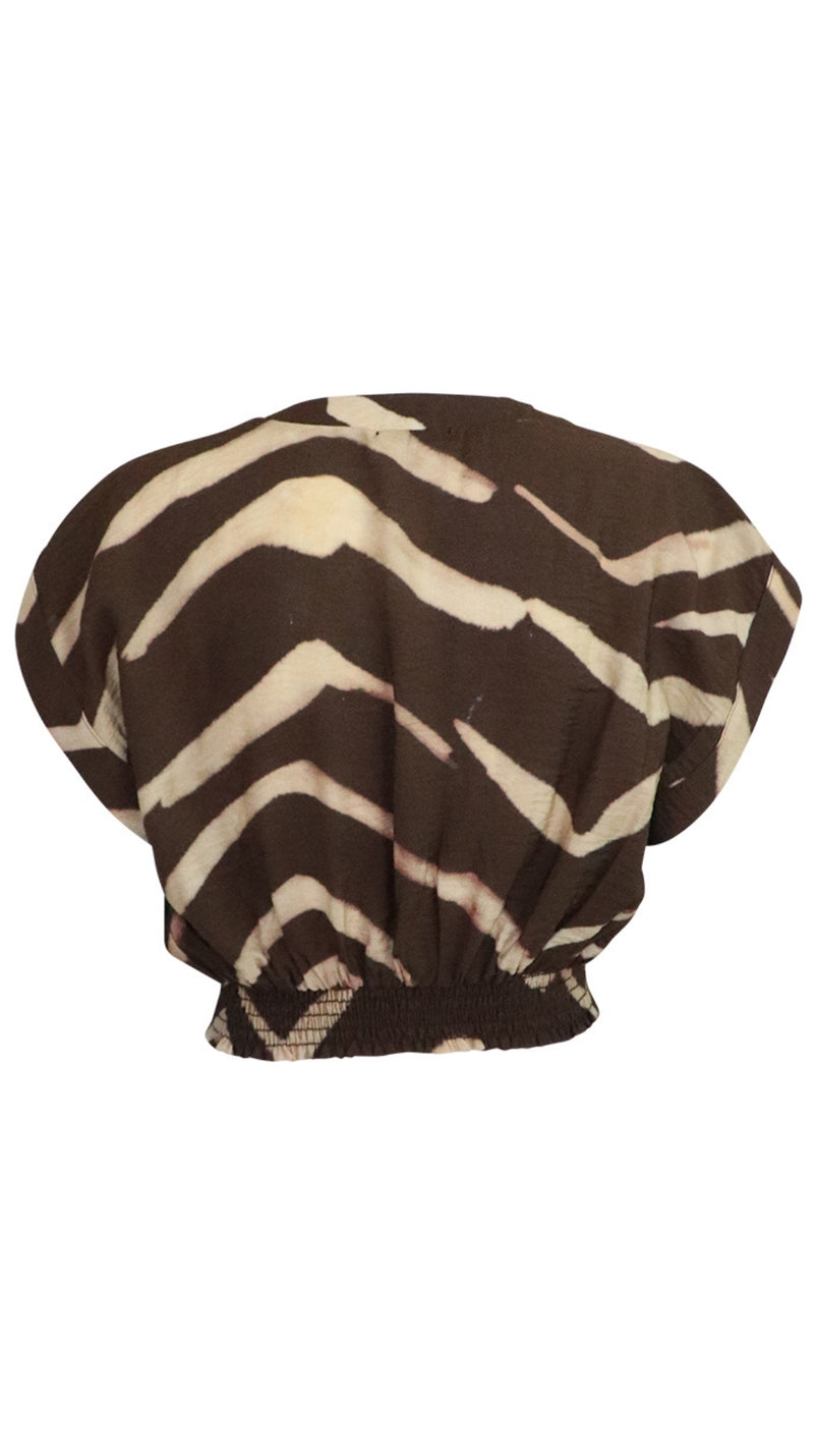 Zebra Vacay Top