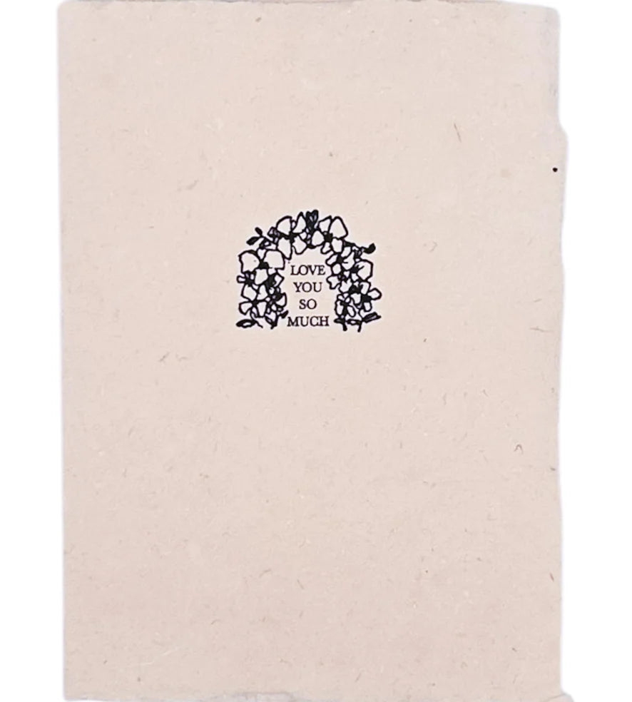 Handmade Letter Press Valentine’s Day Cards