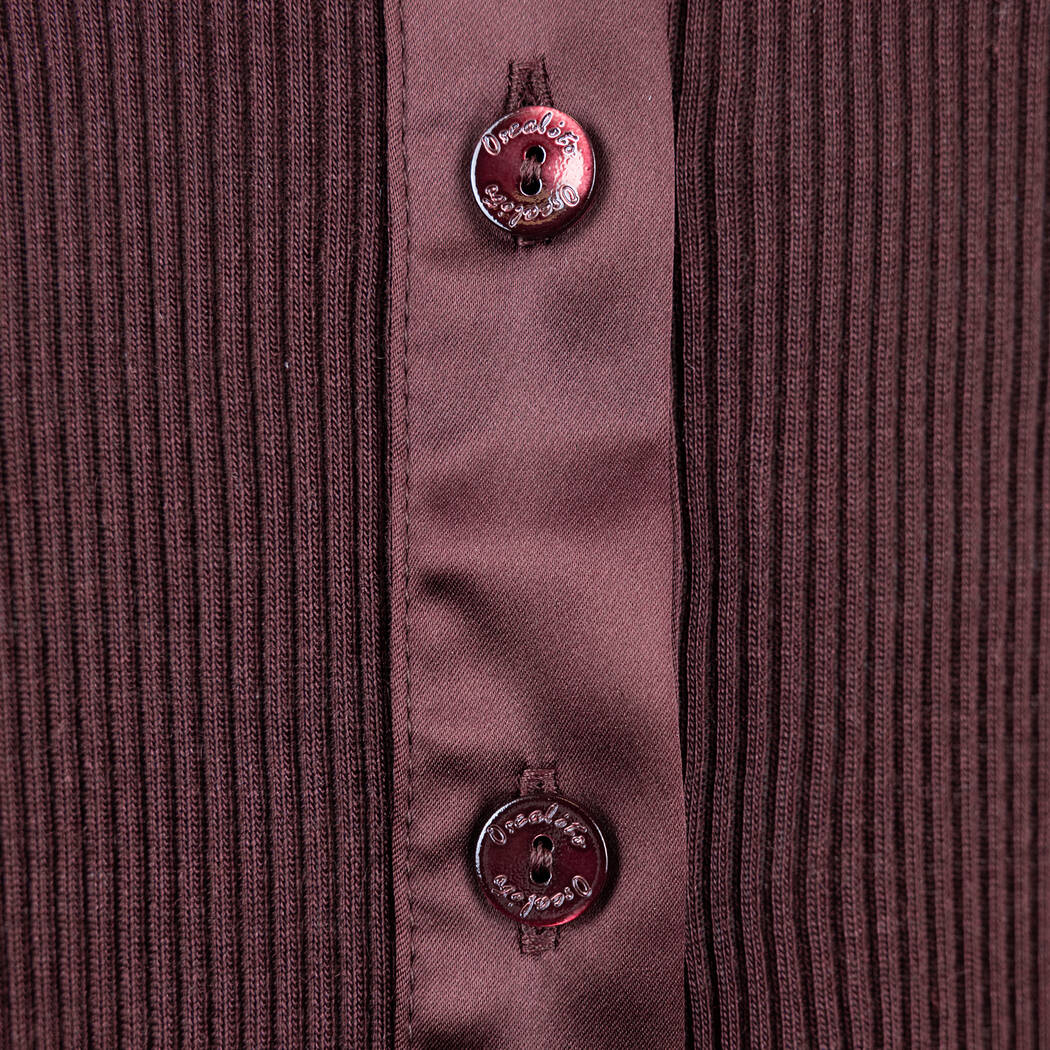 Long Sleeve Shirt with Silk and Buttons