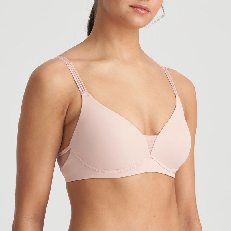 Marie Jo Louie Wireless Bra in Powder Rose, available at LaSource in Darien and LaSource in New Canaan. 