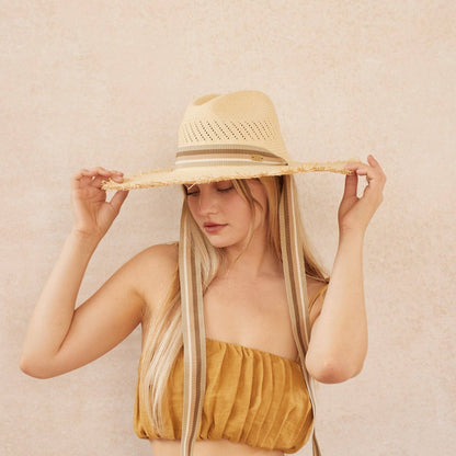  Lorna Murray - Sunbed | Sandy Beach Panama Hat, available at LaSource in Darien