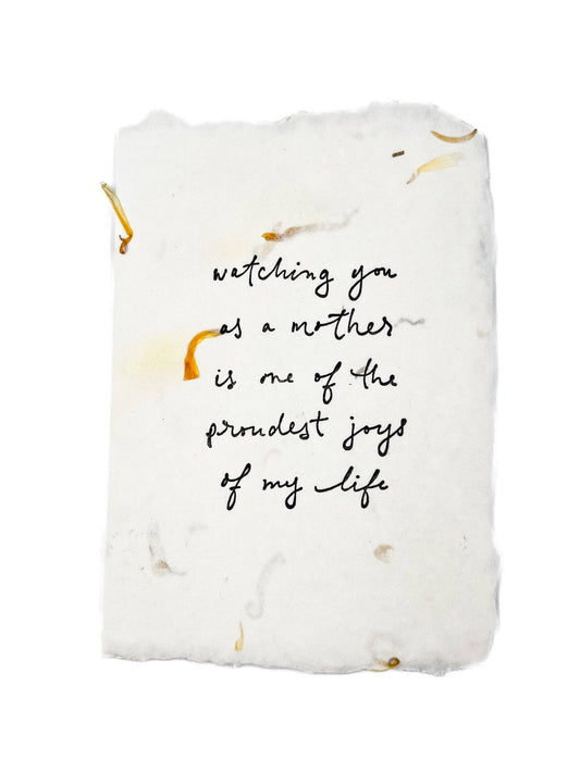 Watching You as a Mother Card