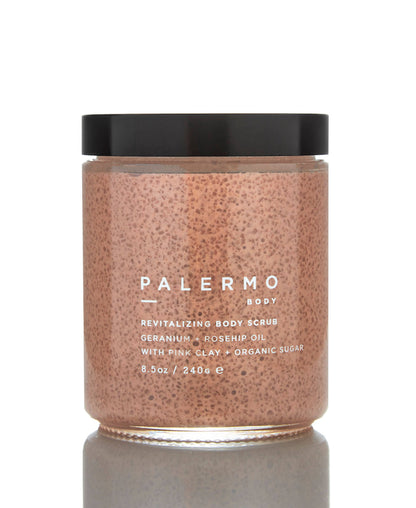 Palermo Body 8.5 oz. Revitalizing Body Scrub  available at LaSource in Darien