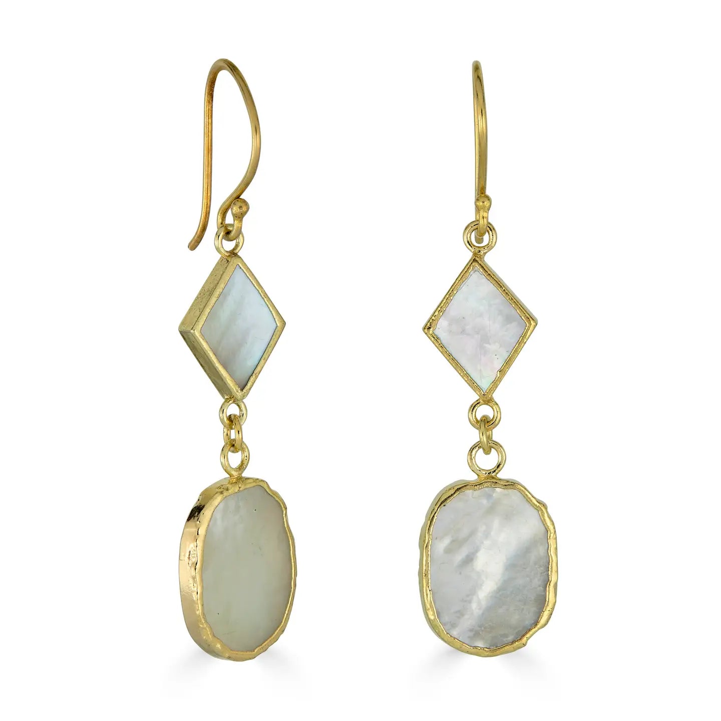 Mother of Pearl Linear Earrings