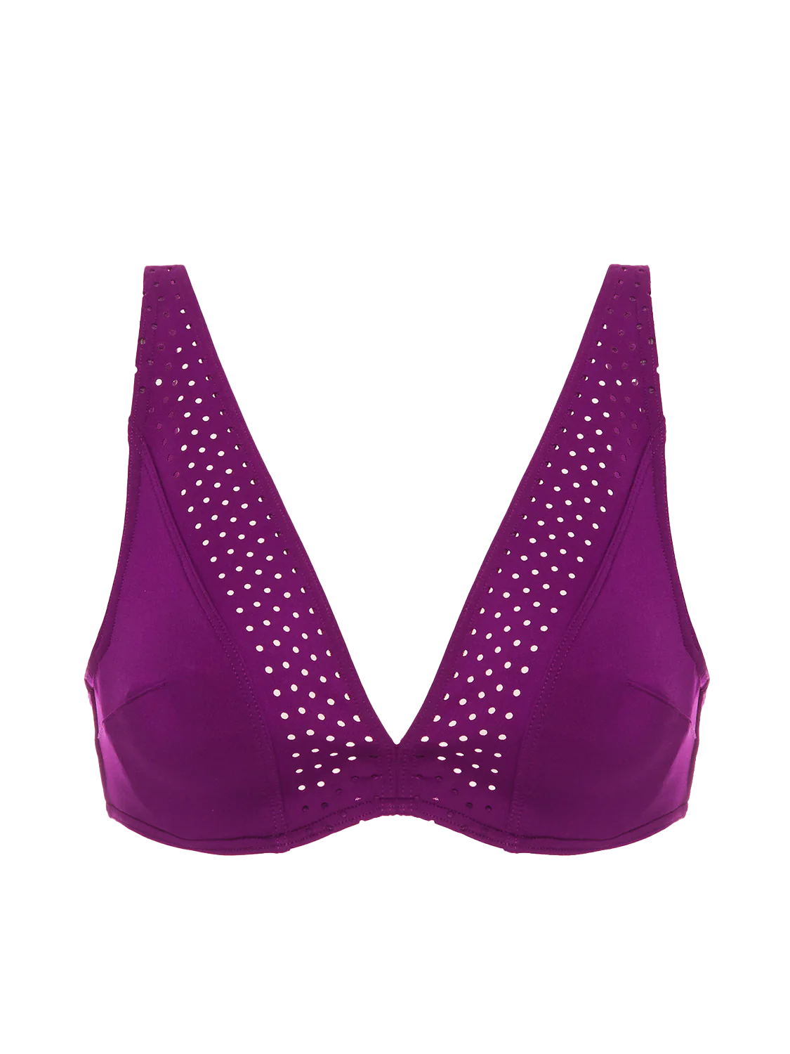 Simone Perele - Hoya Underwire Plunge in Blackberry, available at LaSource in Darien