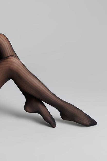 Striped illusion tights 30D