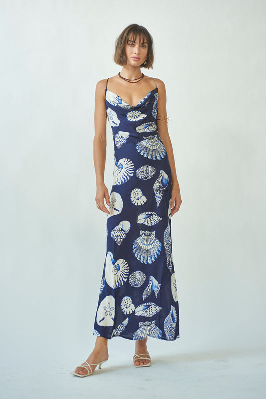 Slip Dress in Felicity Shell