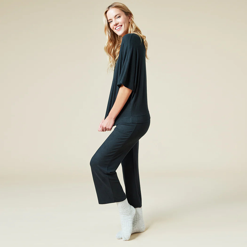 Dream Relaxed V-neck Capri Lounge Set