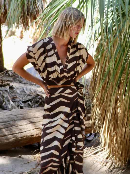 Zebra Vacay Top