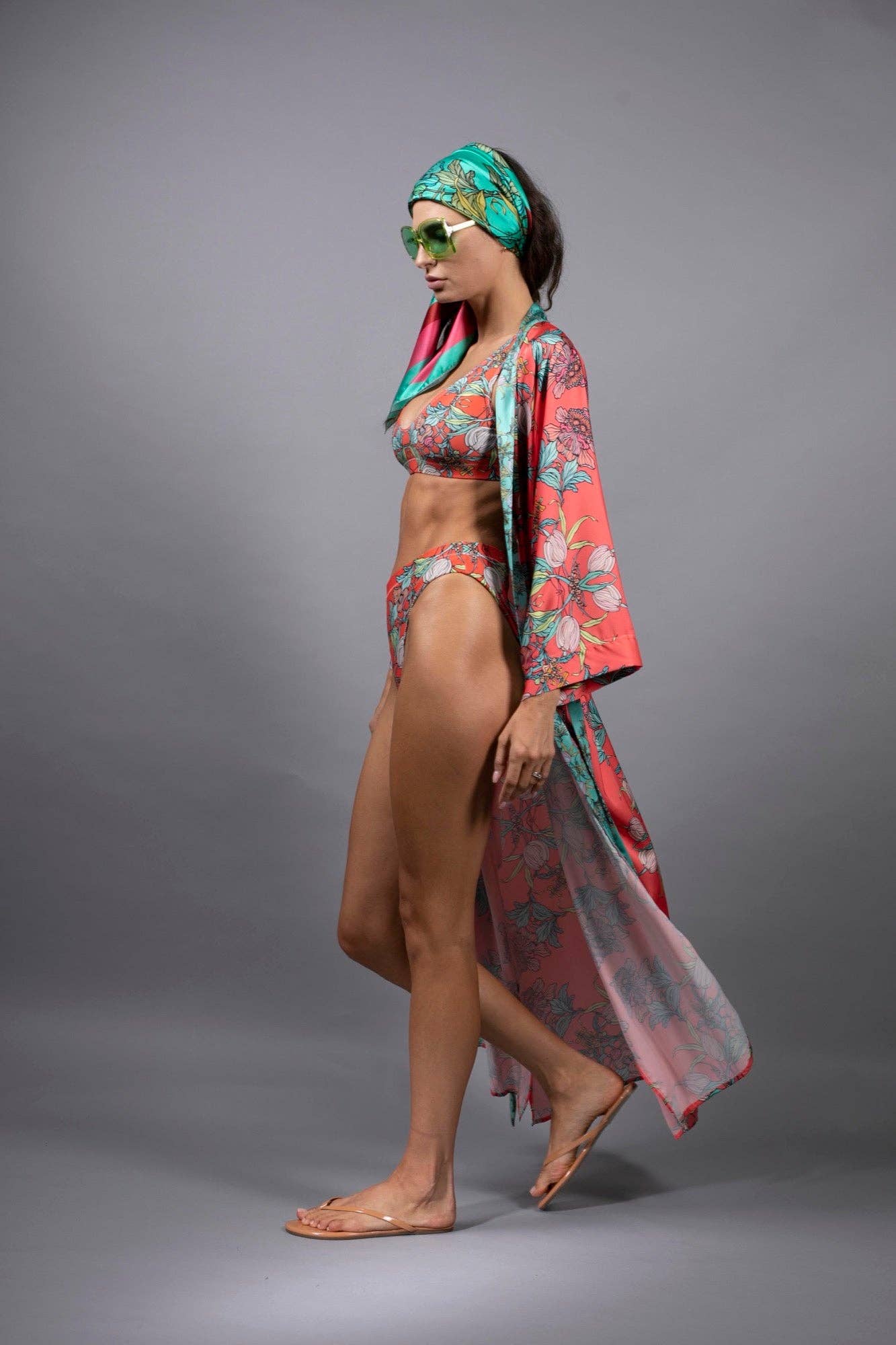 Limited Edition Duchess Floral Satin Kimono