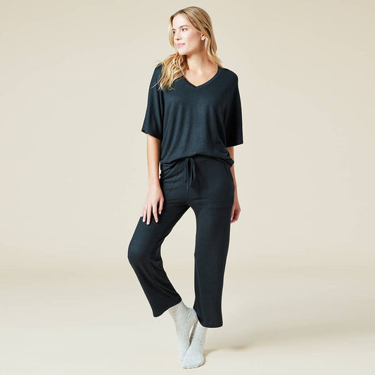 Dream Relaxed V-neck Capri Lounge Set