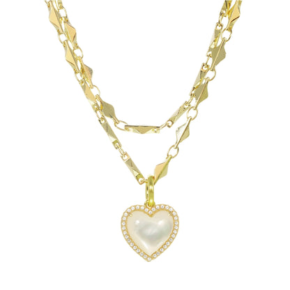 Mother of Pearl Pendant Necklace