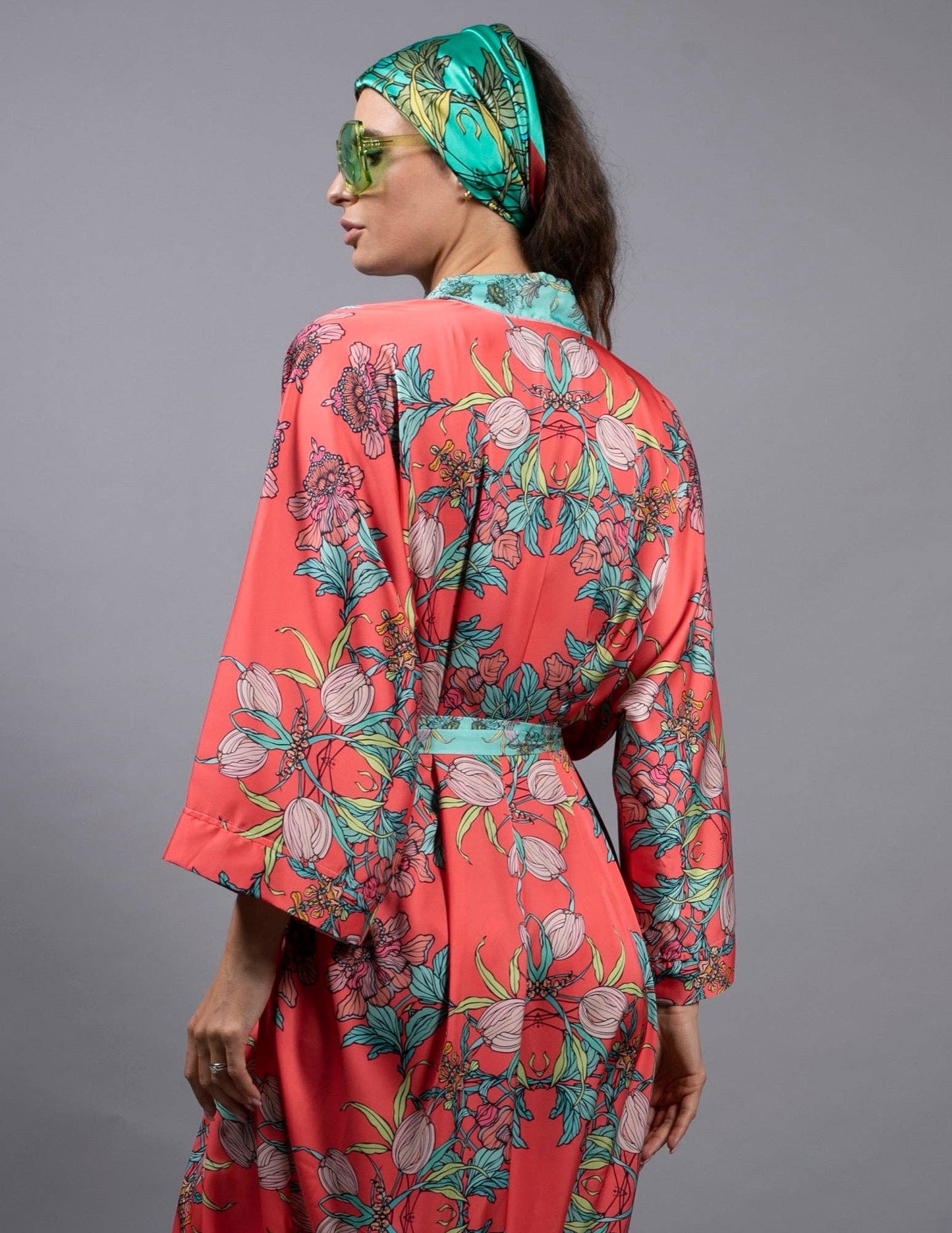 Limited Edition Duchess Floral Satin Kimono