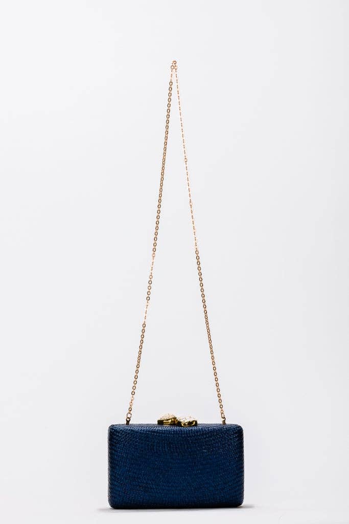 Kayu - Jen Clutch in Navy, available at LaSource in Darien