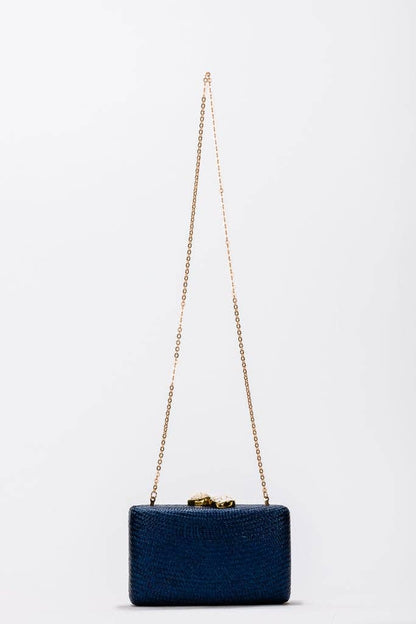 Kayu - Jen Clutch in Navy, available at LaSource in Darien