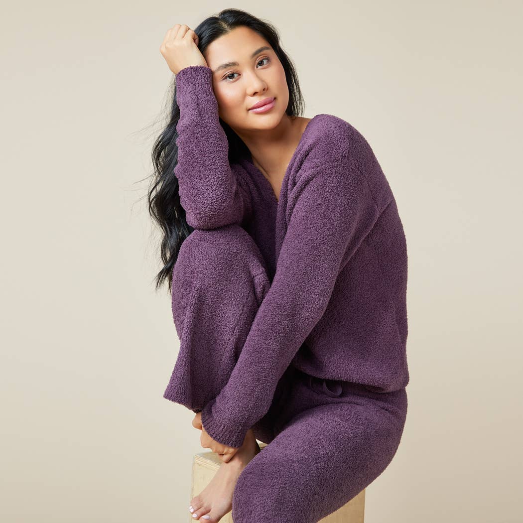 Oprah's Fave 2024 - Solid Marshmallow V-Neck Lounge Set