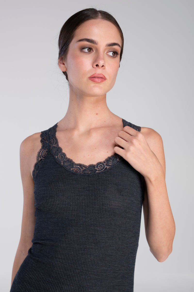 Wool and Silk Tank Top