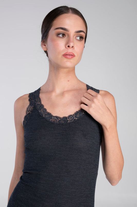 Wool and Silk Tank Top