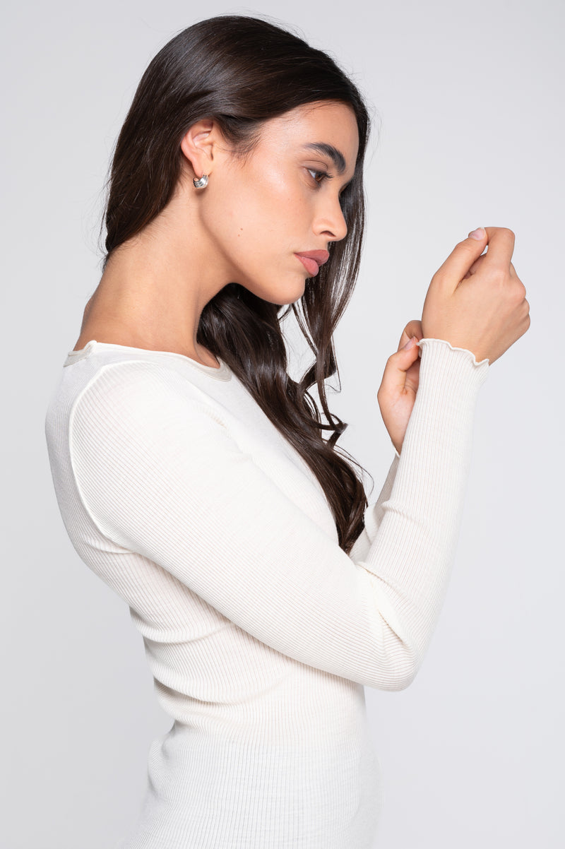 Ribbed Long-Sleeve Shirt