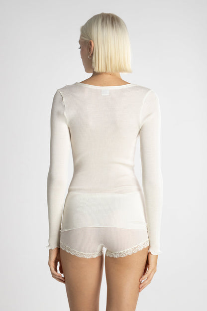 Ribbed Long-Sleeve Shirt